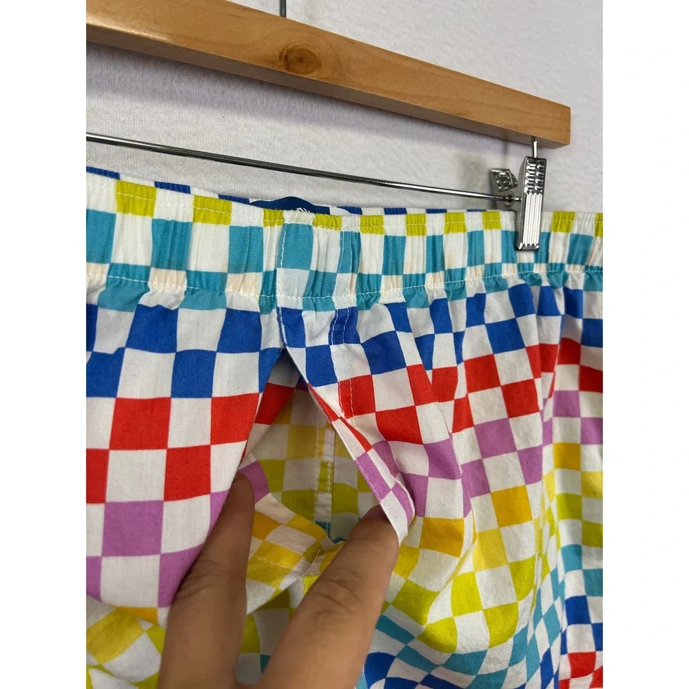 Old Navy Pride Rainbow Checkerboard Mens XL Multicolor Cotton Boxer Shorts